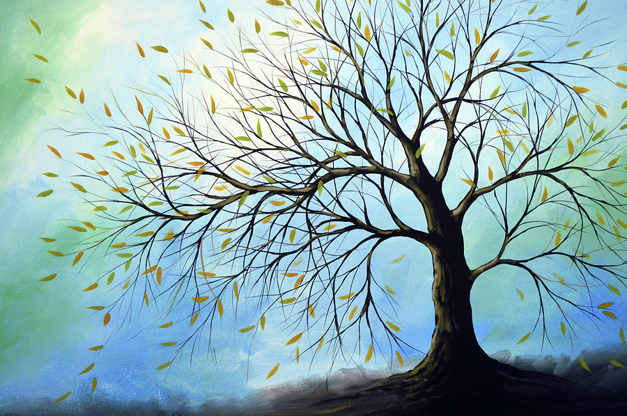 Last Leaves Painting by Amy Giacomelli