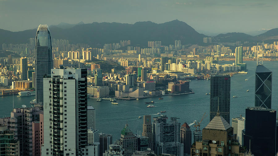 Hong Kong Photograph - Last Light in Hong Kong by Dave Bowman