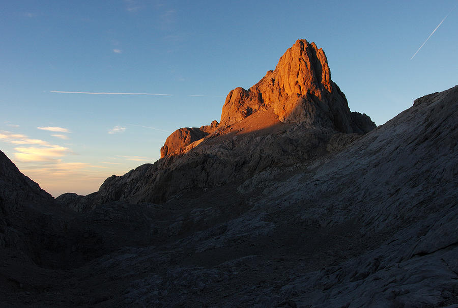 Last light in Picos de Europa in a sunset scene Photograph by Created by Tomas Zrna