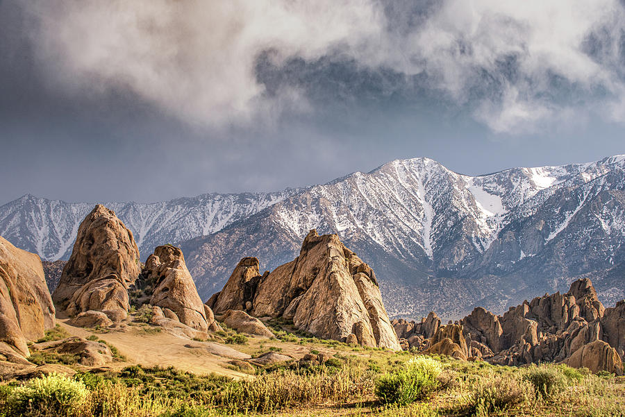 Last Light on the Alabama HIlls Photograph by Janis Knight