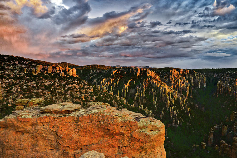 Last Light on the Chiricahua Mountains, Arizona Photograph by Chance Kafka