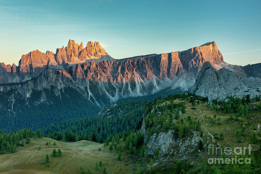 Last Light over Dolomites - Belluno Italy Photograph by Brian Jannsen