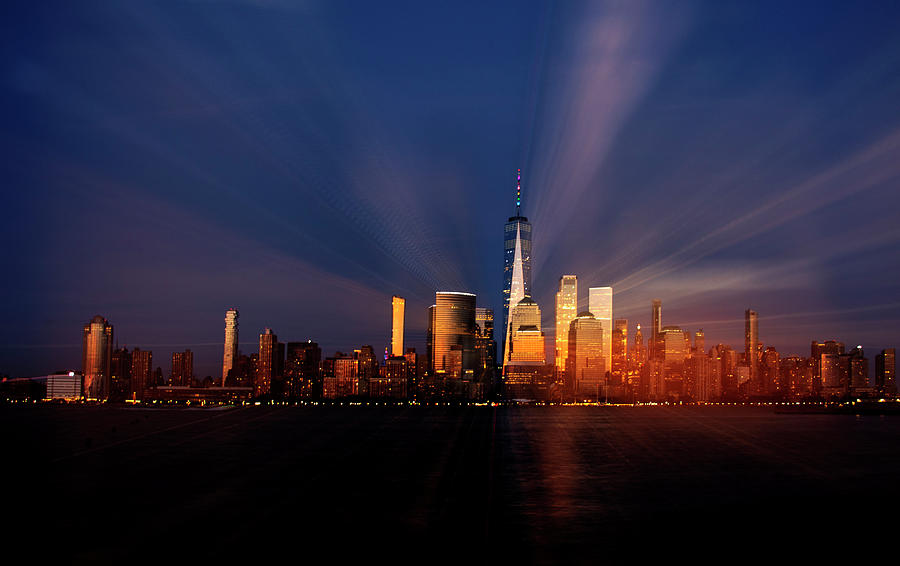 Last Light over NYC Photograph by Alina Oswald
