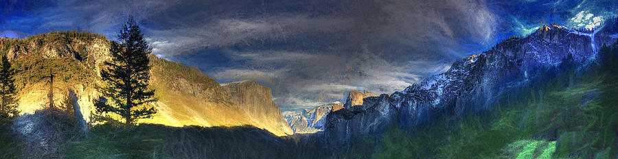 Last Light Yosemite Valley Photograph by Wayne King