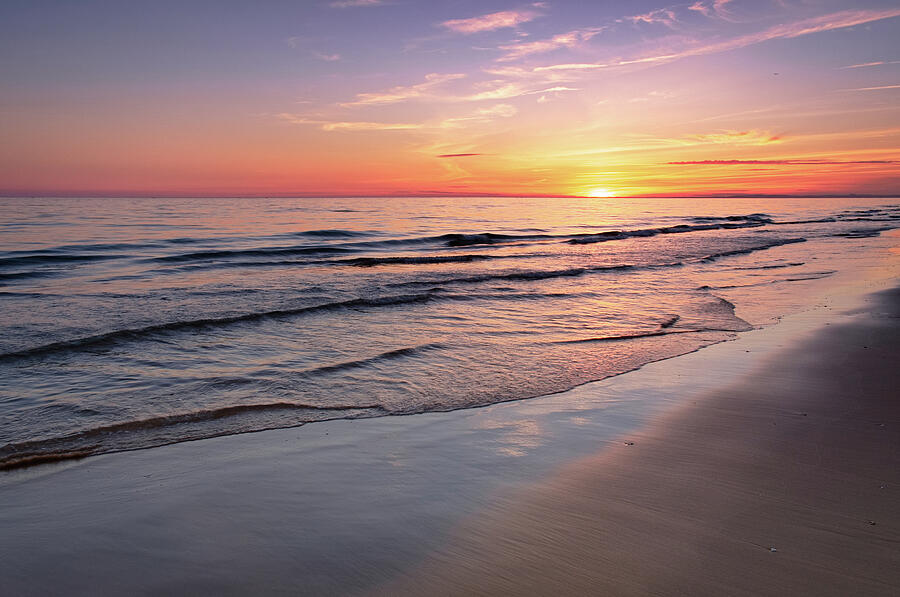 Beach Sunset Photograph - Last Minute Summer Beach Sunset 2 by Angelo DeVal