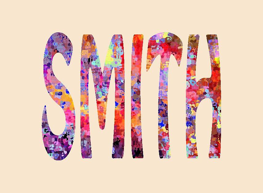 Family Name Smith Digital Art by Corinne Carroll