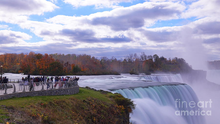 Last of Autumn at the Falls Photograph by Tony Lee