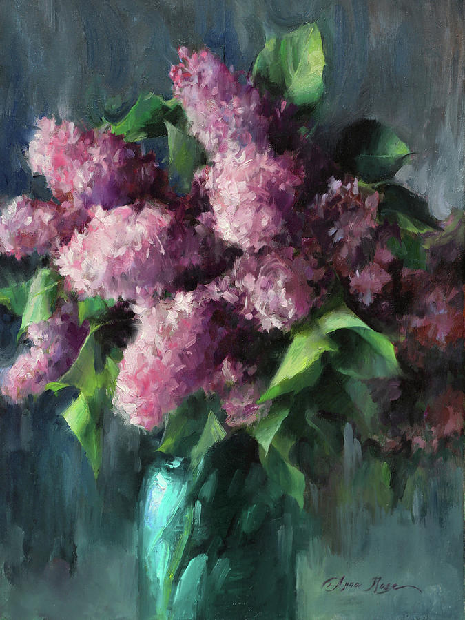 Last of the Lilacs Painting by Anna Rose Bain