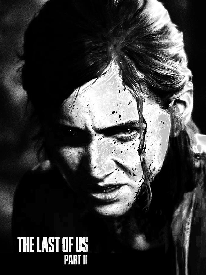Last Of Us Part 2 Ii Ellie Disc Cover Art Digital Art By Tloufan 