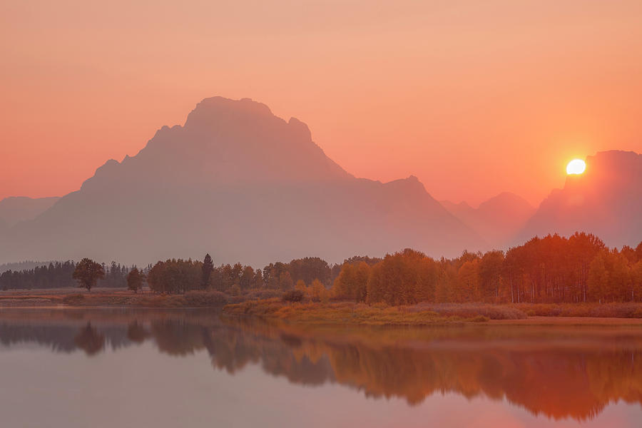 Last Rays at Oxbow Bend Photograph by Andrew Soundarajan