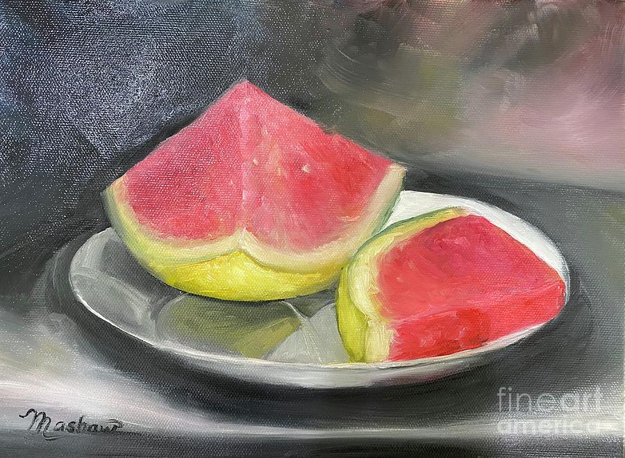 Last Slice of Summer Painting by Sheila Mashaw