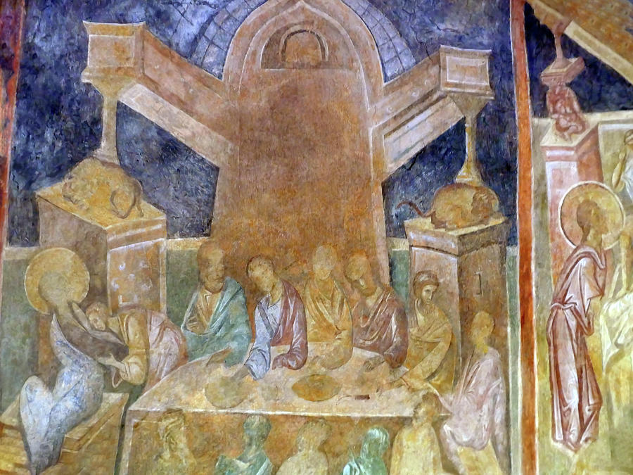 Last Supper, Orthodox Christian frescoes,, Ivanovo, Bulgaria Photograph by Steve Estvanik Last Supper, Orthodox Christian frescoes,, Ivanovo, Bulgaria Photograph by Steve Estvanik