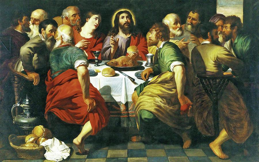 Last Supper Painting by Vladimir Lomaev - Fine Art America