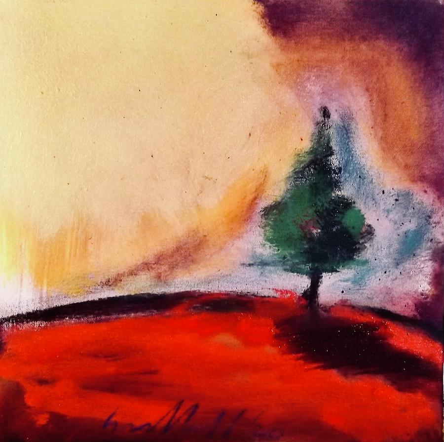 Last Tree Standing Painting by Les Leffingwell