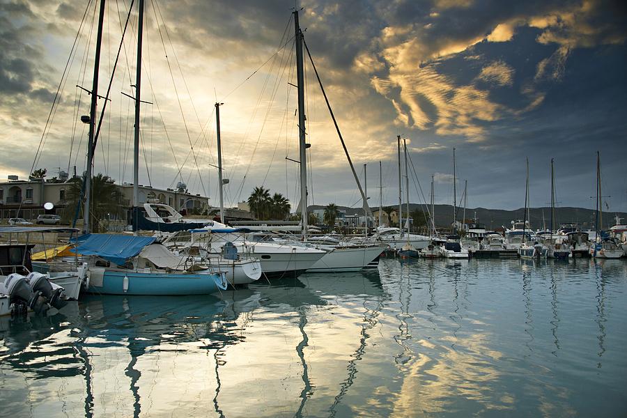 Latchi Village Harbour Photograph by Paul Biris