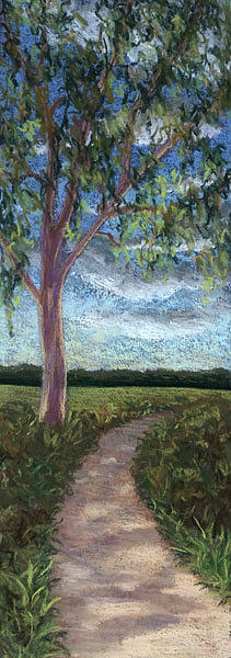Late Afternoon Eucalyptus Painting by Nancy Goldman