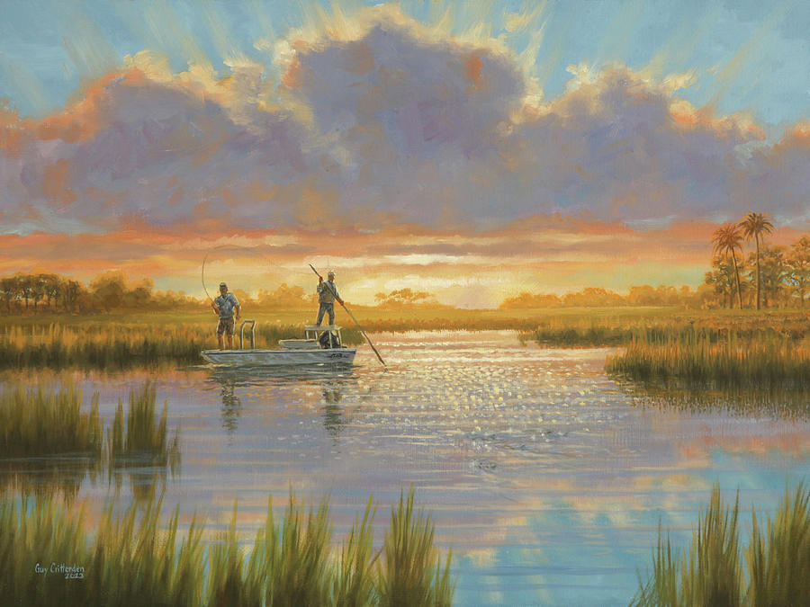 Late Afternoon Painting by Guy Crittenden