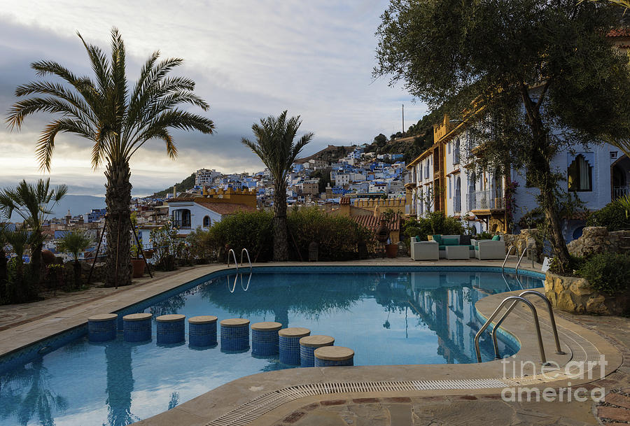 Pool Photograph - Late Afternoon in Chefchaouen by Eva Lechner