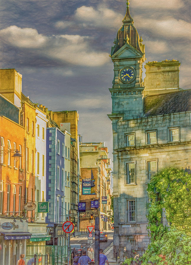 Late Afternoon in Dublin, Vertical Photograph by Marcy Wielfaert