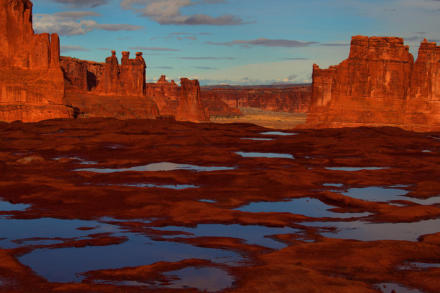 Arches National Park Photograph - Late AFternoon Light - Arches by Stephen Vecchiotti