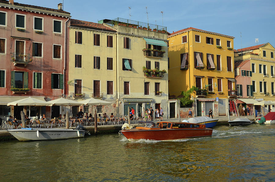 Late Afternoon Neighborhood Canal Scene in Venice Italy Photograph by Shawn OBrien