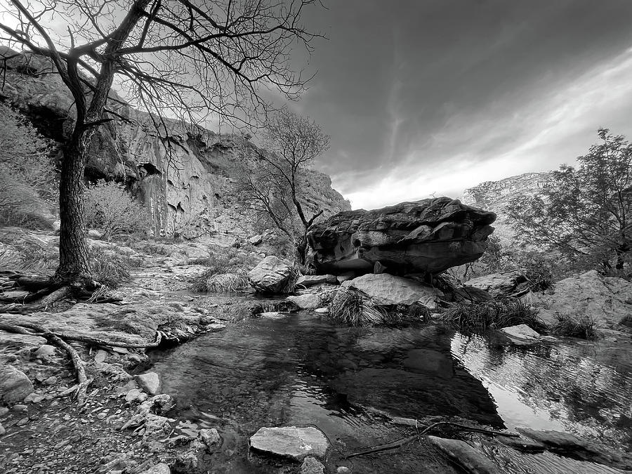 Late Afternoon-Sitting Bull Falls, New Mexico-Guadalupe Mountains, Lincoln National Forest Photograph by Richard Porter