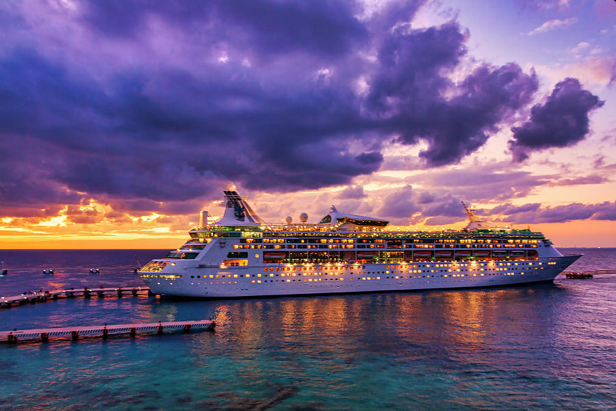 Late arrival in Cozumel Photograph by Tatiana Travelways