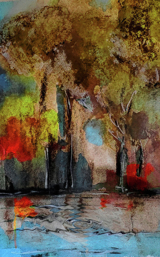 Late Autumn Trees Painting