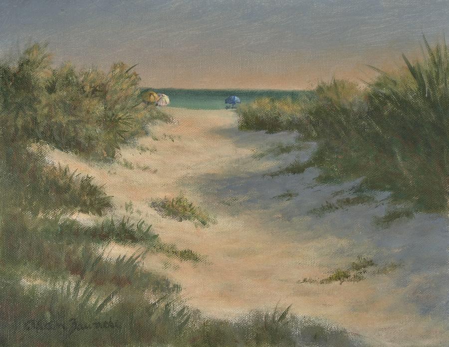 Late Day Beachgoers by Alan Zawacki Painting by Alan Zawacki