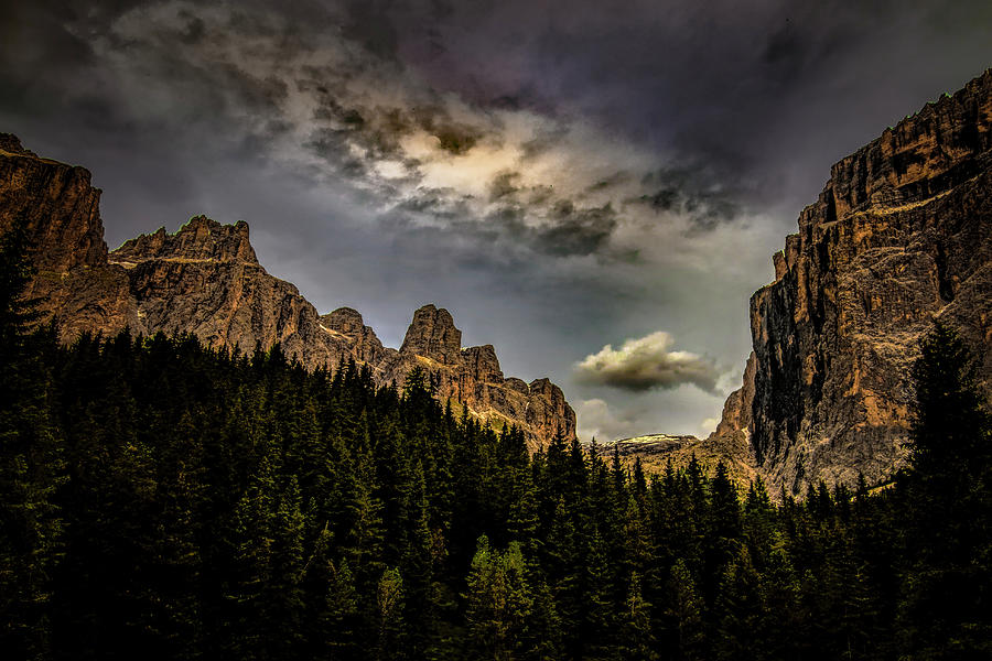 Late Day in the Dolomites Photograph by Norma Brandsberg