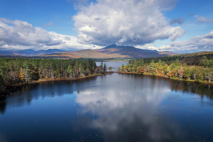 Late Fall Reflection at Chocorua Lake, NH Photograph by John Rowe