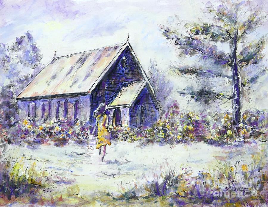 Late for Summer Evensong Painting by Ryn Shell