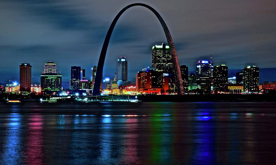 Late Night in St Louis Photograph by Chicago Skyline Art