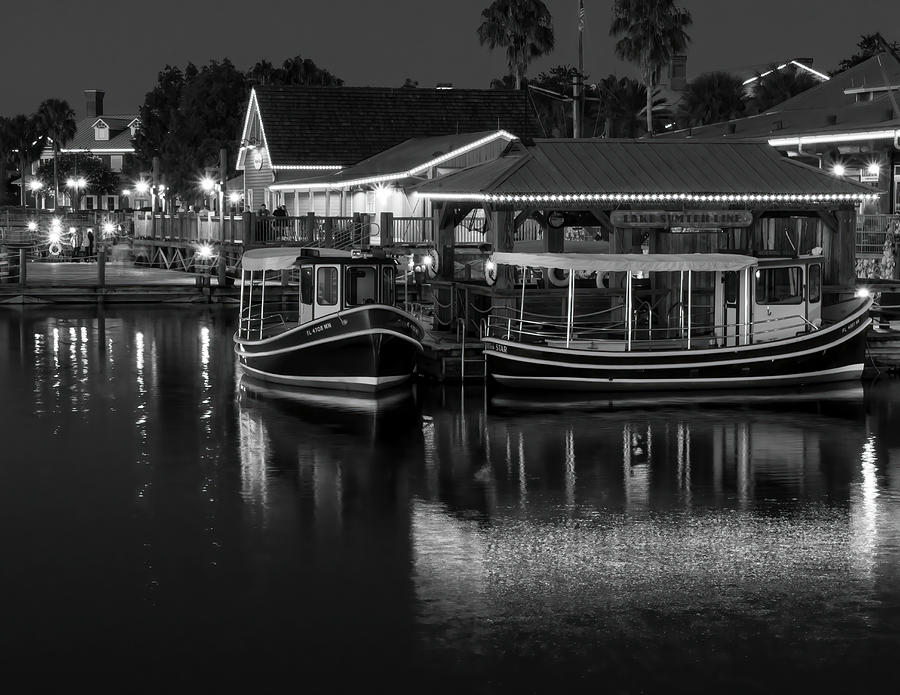 Late Night Lake Sumter Landing, The Villages, FL Photograph by Betty Eich