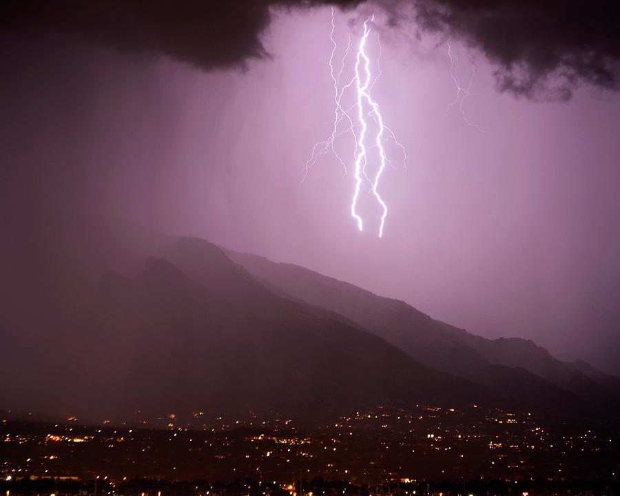Summer Photograph - Late Night Lightning by Douglas Taylor