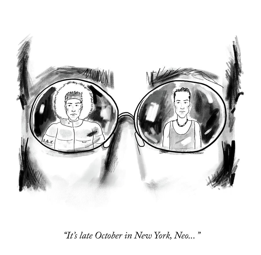 Late October In New York Drawing by Jason Adam Katzenstein