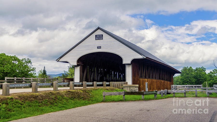 Late spring at the Smith Covered Bridge Photograph by New England Photography