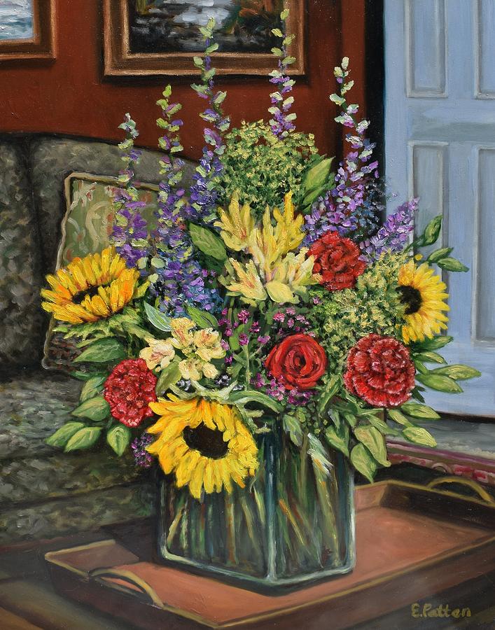 Flower Painting - Late Summer Bouquet by Eileen Patten Oliver