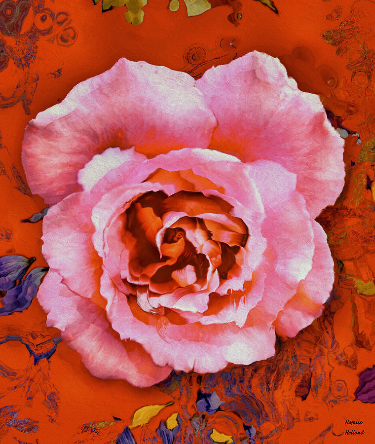 Late Summer Rose Painting by Natalie Holland