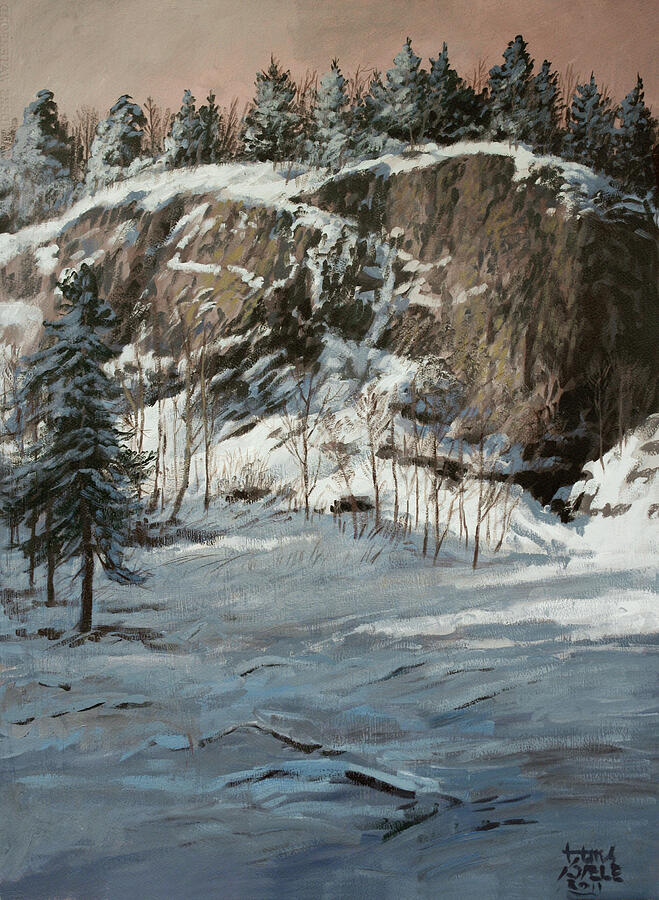 Late Sun on the Rock Wall by Hans Egil Saele Late Sun on the Rock Wall by Hans Egil Saele