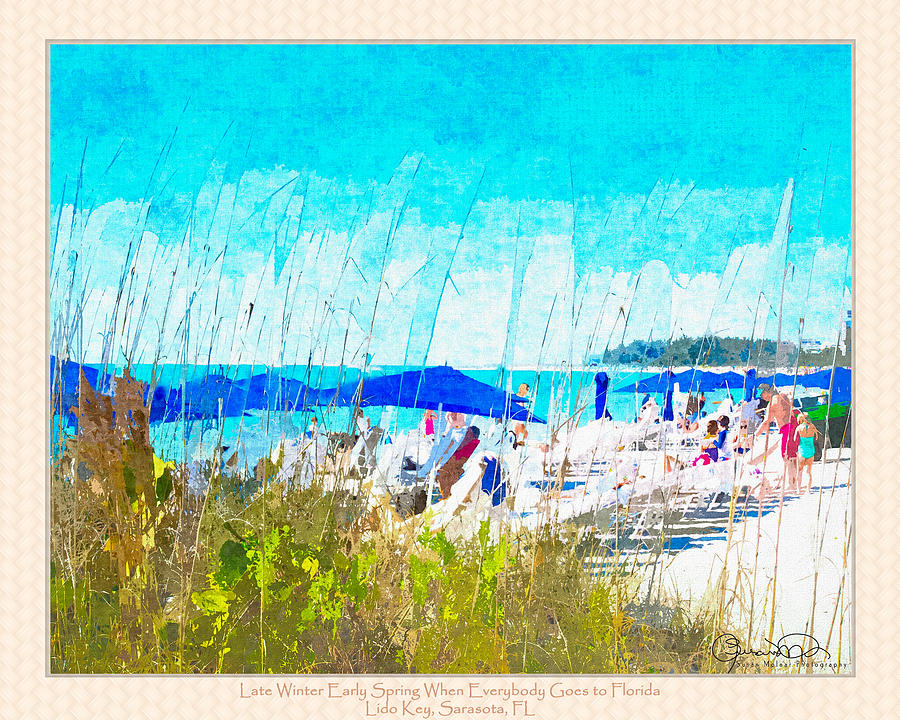 Late Winter Early Spring When Everybody Goes To Florida - Matted Photograph by Susan Molnar