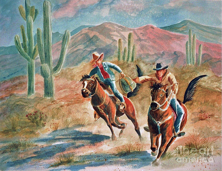 Lateral Pass Painting by Marilyn Smith