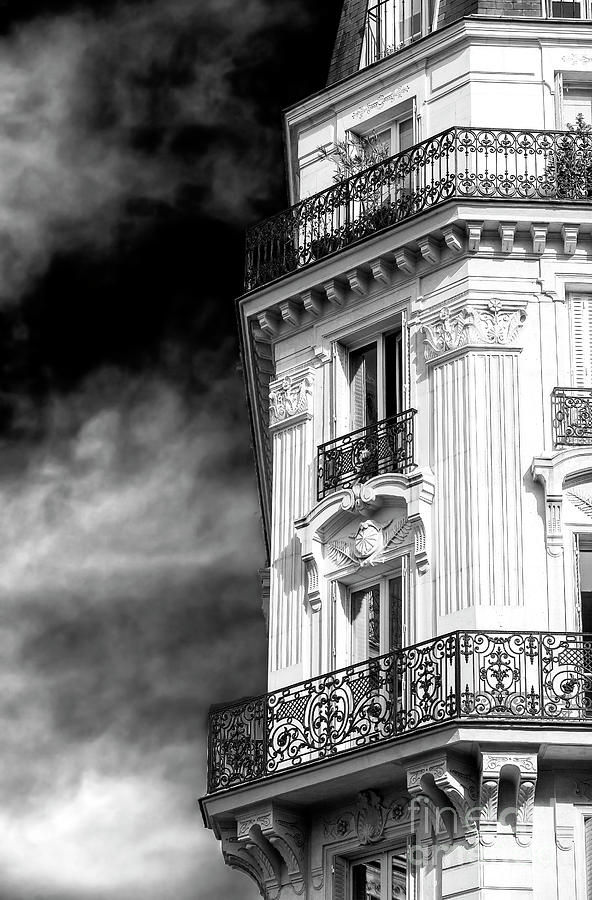 Latin Quarter Balcony View in Paris France Photograph by John Rizzuto