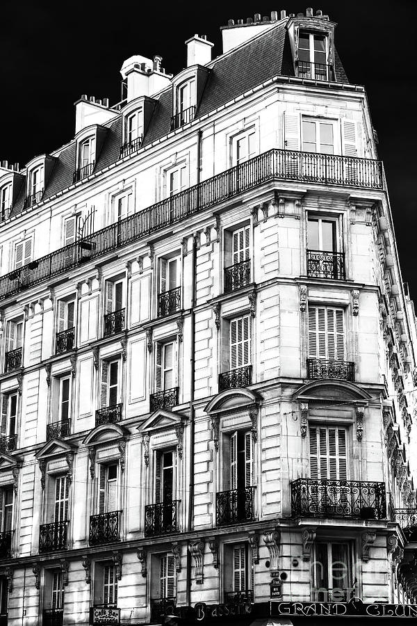 Latin Quarter Building Lines in Paris Photograph by John Rizzuto