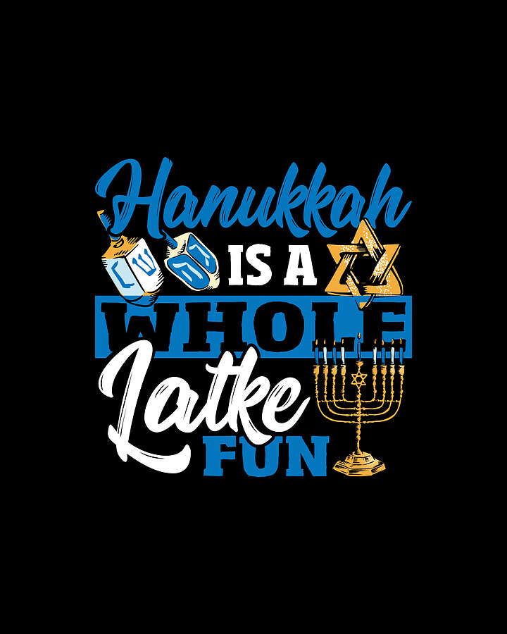 Latke Festival Of Lights Chanukah Shammash Hanukkah Items Digital Art