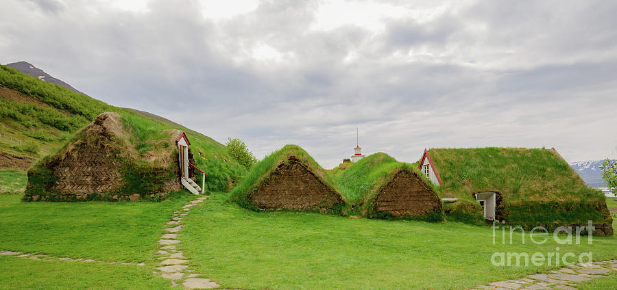 Laufas Turf Houses Photograph by Eva Lechner