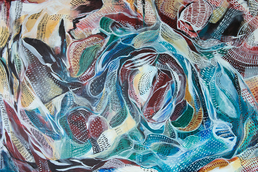 Waves Painting by Katrina Nixon