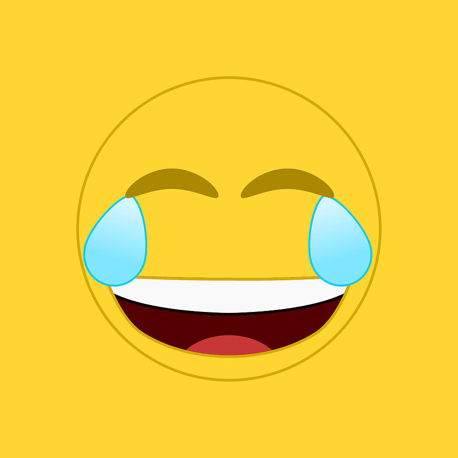 Laughing Crying Face Emoji Digital Art by Matt Malloy