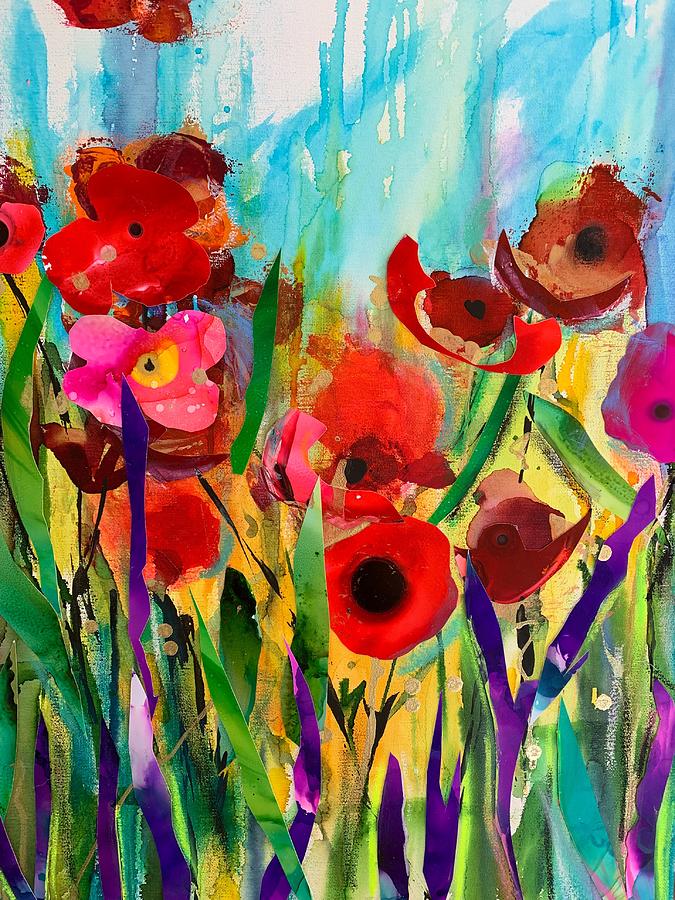 Laughing Flowers Painting by Bonny Butler