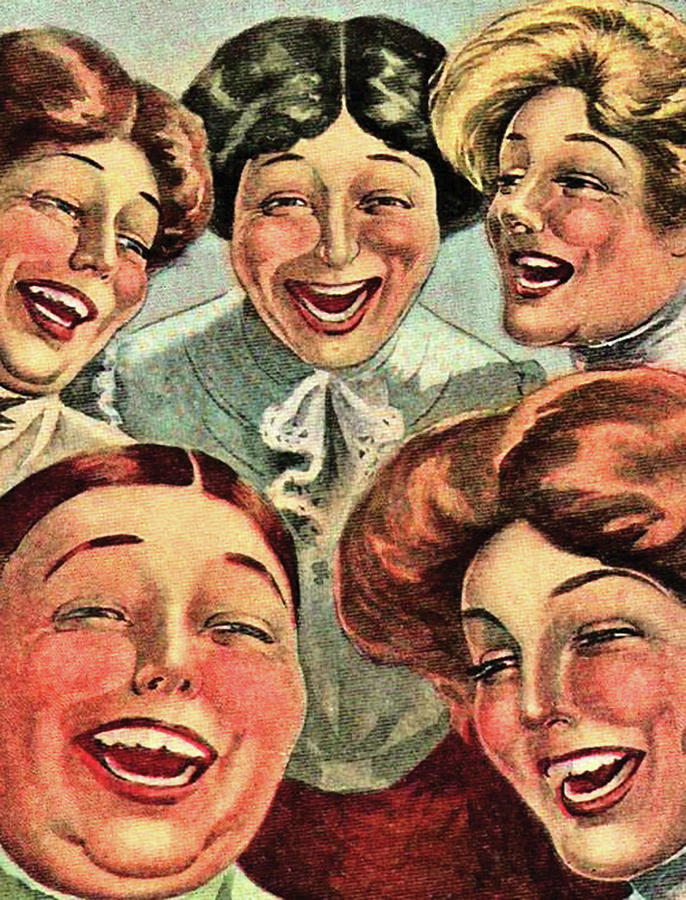 Laughing Women Digital Art by Long Shot